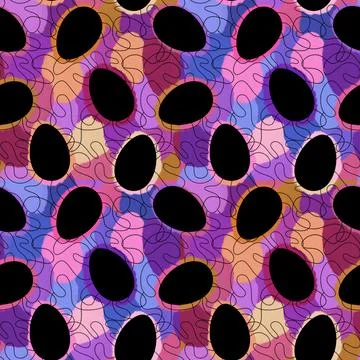 Easter seamless pattern with eggs for wallpaper and fabrics and textiles イラスト素材