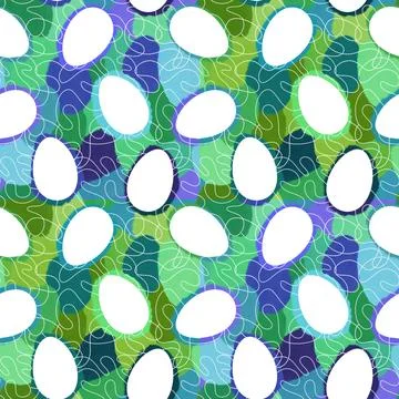 Easter seamless pattern with eggs for wallpaper and fabrics and textiles Stock Illustration