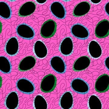 Easter seamless pattern with eggs for wallpaper and fabrics and textiles Illustrazione stock