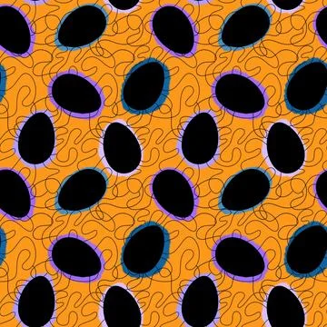 Easter seamless pattern with eggs for wallpaper and fabrics and textiles 스톡 일러스트