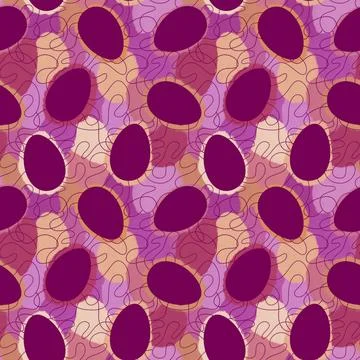 Easter seamless pattern with eggs for wallpaper and fabrics and textiles Stock Illustration