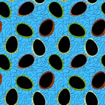 Easter seamless pattern with eggs for wallpaper and fabrics and textiles Stock Illustration