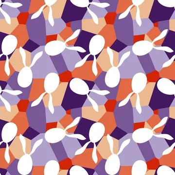 Easter seamless pattern with eggs for wallpaper and fabrics and textiles Stock Illustration