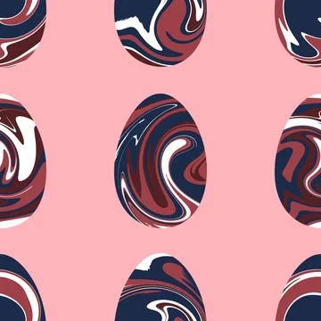 Easter seamless pattern with eggs for wallpaper and fabrics and textiles 스톡 일러스트