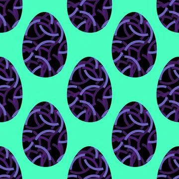Easter seamless pattern with eggs for wallpaper and fabrics and textiles イラスト素材