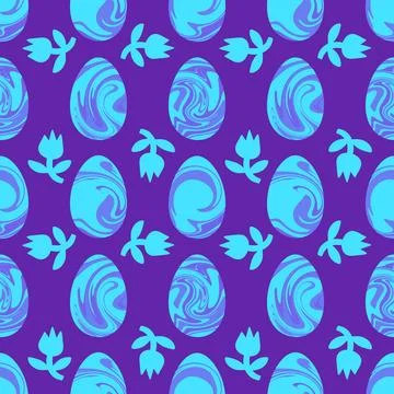Easter seamless pattern with eggs for wallpaper and fabrics and textiles 스톡 일러스트