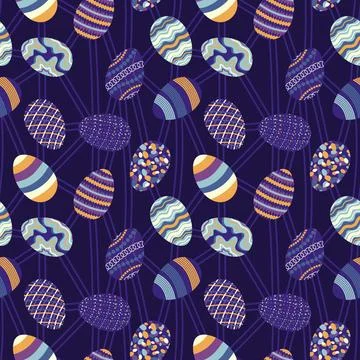 Easter seamless pattern with eggs for wallpaper and fabrics and textiles Stock Illustration