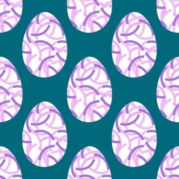 Easter seamless pattern with eggs for wallpaper and fabrics and textiles 스톡 일러스트