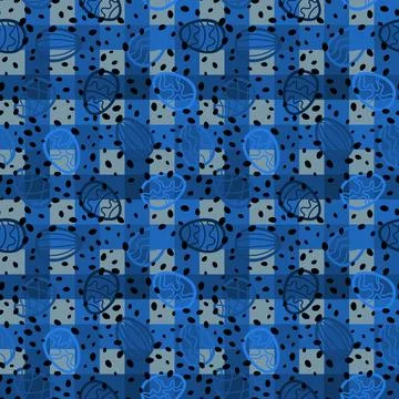 Easter seamless pattern with eggs for wallpaper and fabrics and textiles イラスト素材