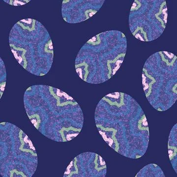 Easter seamless pattern with eggs for wallpaper and fabrics and textiles Illustrazione stock