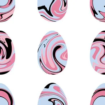 Easter seamless pattern with eggs for wallpaper and fabrics and textiles イラスト素材