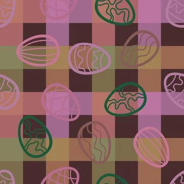 Easter seamless pattern with eggs for wallpaper and fabrics and textiles Illustrazione stock