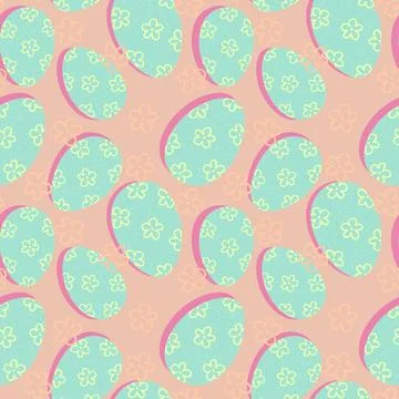 Easter seamless pattern with eggs for wallpaper and fabrics and textiles Stockillustratie