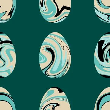 Easter seamless pattern with eggs for wallpaper and fabrics and textiles Stock Illustration