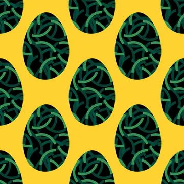 Easter seamless pattern with eggs for wallpaper and fabrics and textiles 스톡 일러스트