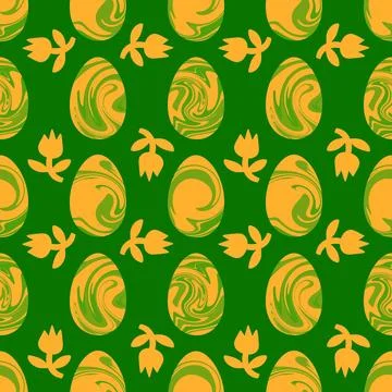 Easter seamless pattern with eggs for wallpaper and fabrics and textiles 스톡 일러스트