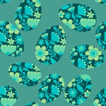 Easter seamless pattern with eggs for wallpaper and fabrics and textiles Illustrazione stock