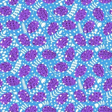 Easter seamless pattern with eggs for wallpaper and fabrics and textiles Stock Illustration