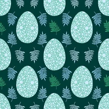 Easter seamless pattern with eggs for wallpaper and fabrics and textiles イラスト素材
