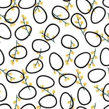 Easter seamless pattern with eggs for wallpaper and fabrics and textiles Stock Illustration