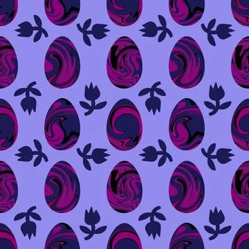 Easter seamless pattern with eggs for wallpaper and fabrics and textiles Stockillustratie