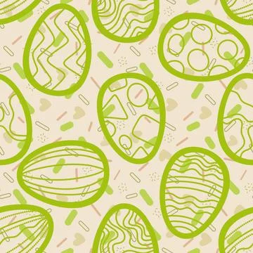 Easter seamless pattern with eggs for wallpaper and fabrics and textiles Illustrazione stock