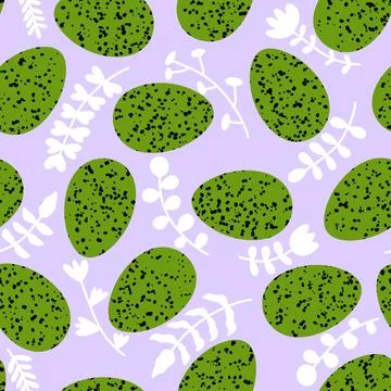 Easter seamless pattern with eggs for wallpaper and fabrics and textiles Stock Illustration