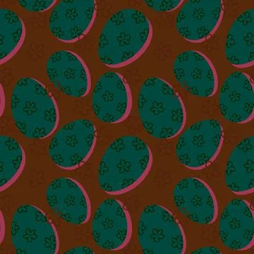 Easter seamless pattern with eggs for wallpaper and fabrics and textiles 스톡 일러스트