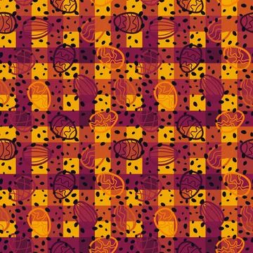 Easter seamless pattern with eggs for wallpaper and fabrics and textiles Stock Illustration