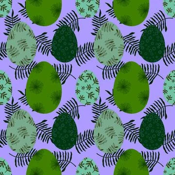 Easter seamless pattern with eggs for wallpaper and fabrics and textiles Stock Illustration