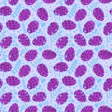 Easter seamless pattern with eggs for wallpaper and fabrics and textiles イラスト素材