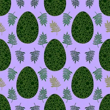 Easter seamless pattern with eggs for wallpaper and fabrics and textiles 스톡 일러스트