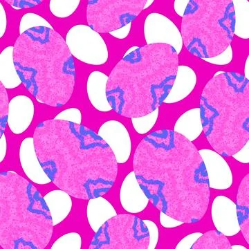 Easter seamless pattern with eggs for wallpaper and fabrics and textiles Stock Illustration