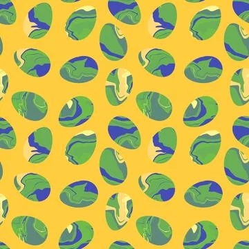 Easter seamless pattern with eggs for wallpaper and fabrics and textiles Stock Illustration