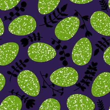 Easter seamless pattern with eggs for wallpaper and fabrics and textiles Stock Illustration