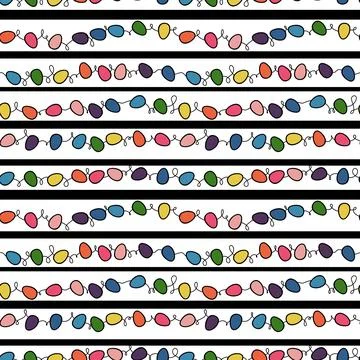 Easter seamless pattern with eggs for wallpaper and fabrics and textiles Stock Illustration