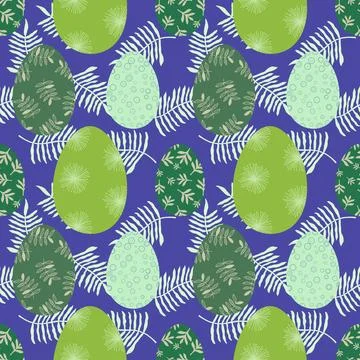 Easter seamless pattern with eggs for wallpaper and fabrics and textiles Stock Illustration