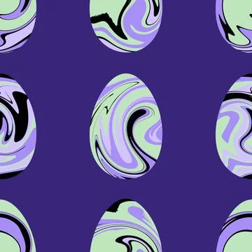 Easter seamless pattern with eggs for wallpaper and fabrics and textiles Stock Illustration