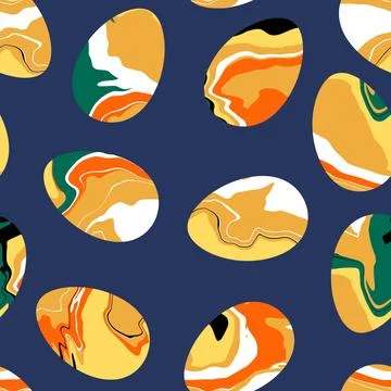 Easter seamless pattern with eggs for wallpaper and fabrics and textiles 스톡 일러스트