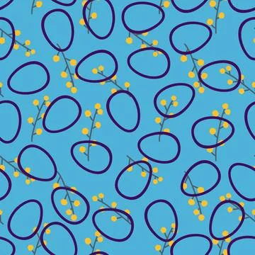 Easter seamless pattern with eggs for wallpaper and fabrics and textiles 스톡 일러스트