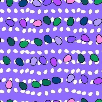 Easter seamless pattern with eggs for wallpaper and fabrics and textiles Stock Illustration