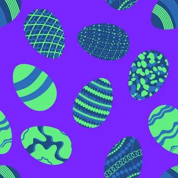 Easter seamless pattern with eggs for wallpaper and fabrics and textiles イラスト素材
