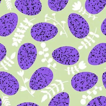 Easter seamless pattern with eggs for wallpaper and fabrics and textiles Stock Illustration