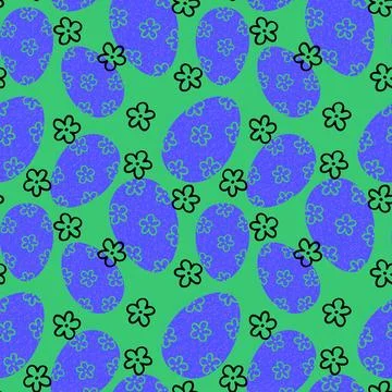 Easter seamless pattern with eggs for wallpaper and fabrics and textiles 스톡 일러스트