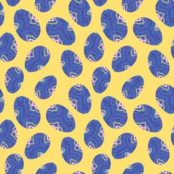 Easter seamless pattern with eggs for wallpaper and fabrics and textiles Stock Illustration