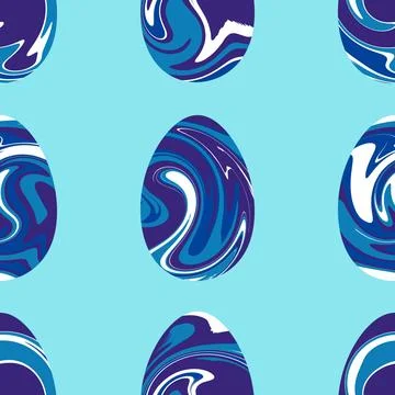 Easter seamless pattern with eggs for wallpaper and fabrics and textiles イラスト素材