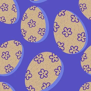 Easter seamless pattern with eggs for wallpaper and fabrics and textiles Illustrazione stock