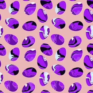 Easter seamless pattern with eggs for wallpaper and fabrics and textiles 스톡 일러스트