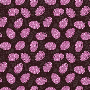 Easter seamless pattern with eggs for wallpaper and fabrics and textiles イラスト素材