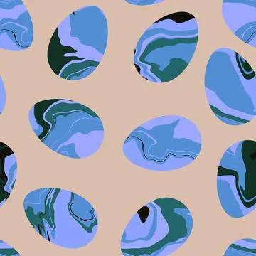 Easter seamless pattern with eggs for wallpaper and fabrics and textiles 스톡 일러스트